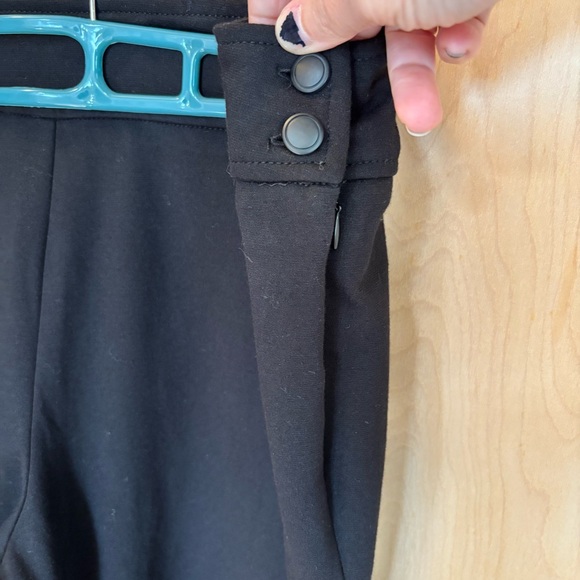 Mark Zunino Black Straight High Waisted Leg Stretch Business Women's Pants - Picture 3 of 5